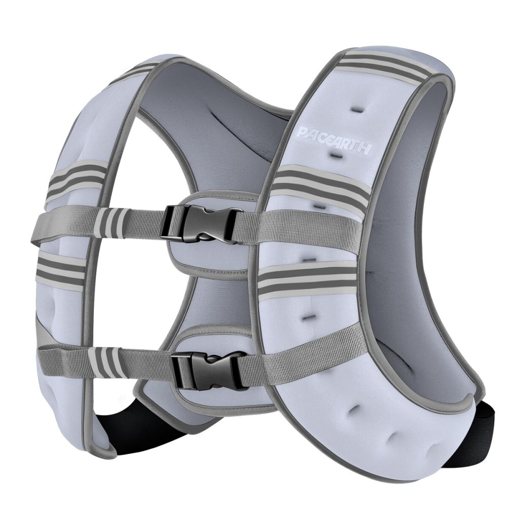 PACEARTH Weighted Vest,6lb/8lb/10lb/12lb/16lb/20lb/25lb/30lb Weight Vest with Reflective Stripe, Body Weight Vests for Women, Men, Weight Loss Workout, Strength Training, Running, Walking, Jogging