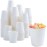 Lamosi 100 Pack 5 oz Paper Cups, Disposable Small Bathroom Cups 5oz, Mini Espresso Cups for Mouthwash, Travel, Party, Picnics, Home