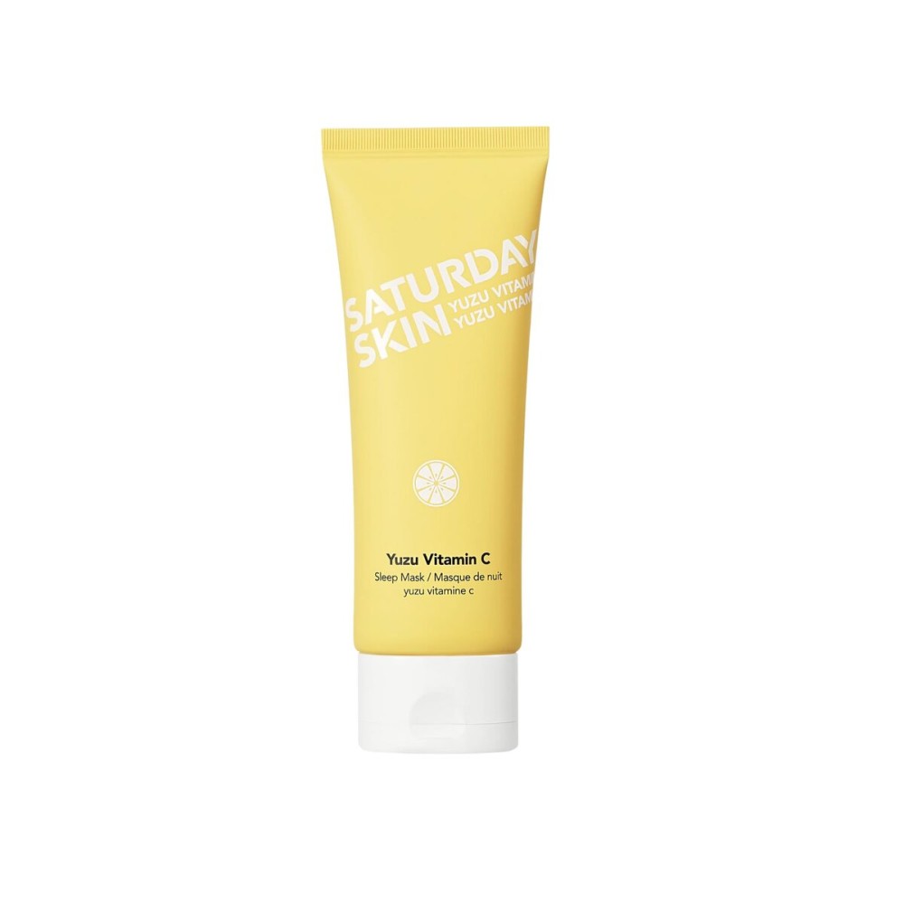 Saturday Skin Yuzu Vitamin C Sleep Mask Regenerist Retinol Ultra Rich Face Moisturizer Cream Smooth Skin and Reduce Wrinkles Ideal for All Skin Types 50ml(Tube)