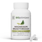 BIOptimizers Magnesium Breakthrough Supplement with 500mg - 7 Forms of Magnesium: Glycinate, Malate, Citrate, and More - Natural Support for Sleep and Cognitive Function -90 Capsules- Calming Vitamins