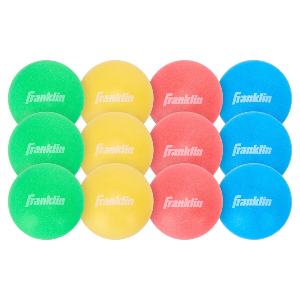 Franklin Sports Ping Pong Balls - Official Size + Weight Orange 40mm Table Tennis Balls - One Star Professional Quality - Durable High Performance - Colored - 12 Pack