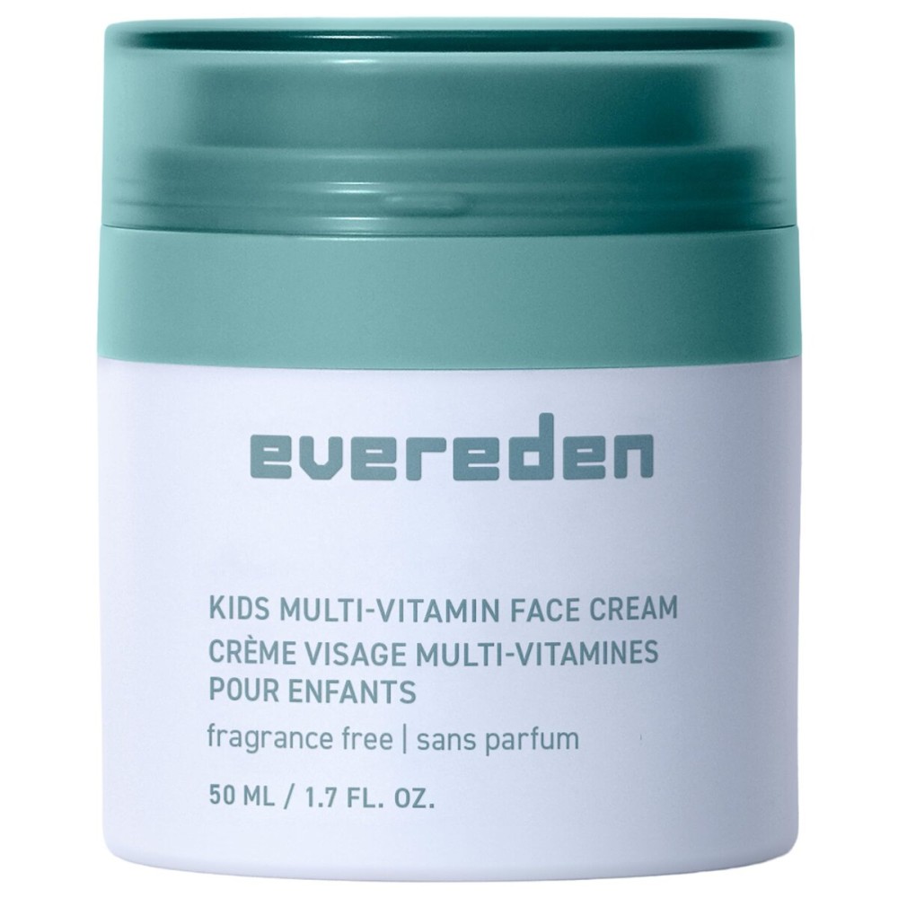 Evereden Fragrance-Free Kids Face Cream: 1.7 oz. | Unscented Face Lotion | Clean and Non-Toxic Face Moisturizer | Multi-Vitamin Unscented Skin Care for Kids