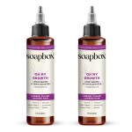 Soapbox Oh My Growth, Lengthening Vitamin Booster Treatment for All Hair Types with Biotin, Vegan Collagen & Vitamins A & C, Paraben & Cruelty Free, For Thicker, Fuller Hair Men & Women, 5oz Pack of 2