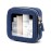 Clear Makeup Bag with Zipper Small Travel Cosmetic Case Navy Blue Mini Pouch for Purse Accessories Car Storgae Essentials Bag Purse Pouch Organizer Compact Small Clear Toiletry Bag for Traveling