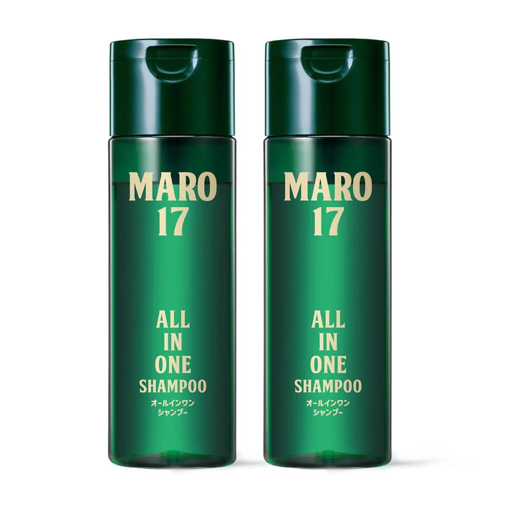  Maro All-In-One Shampoo for Men, Hair and Body Wash, Peptide Formula with Acetyl Tetrapeptide-3 and Tripeptide-2, Bergamot & Lemon Scent, Moisturizing and Refreshing, 8 ounces - 2-Pack