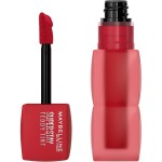 MAYBELLINE Super Stay Teddy Lip Tint, Long Lasting Matte Lipstick for Up To 12HR Wear, Tomato Girl, 1 Count