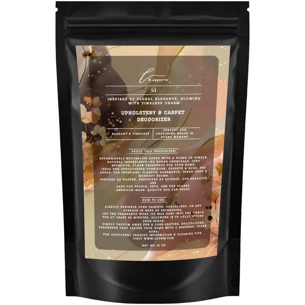 Lapew S Carpet Freshener Powder 16 oz | Powerful Odor Eliminator for Home | Upholstery Deodorizer | Carpet Deodorizer | Cat Litter Box | S Armani Fragrance
