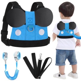 Accmor Toddler Leash Harness, Safty Harness Baby Leash Child Anti Lost Wrist Link, Cute Kids Harness with Walking Assistant Strap Belt Tether for 1-5 Years Boys/Girls to Zoo or Mall