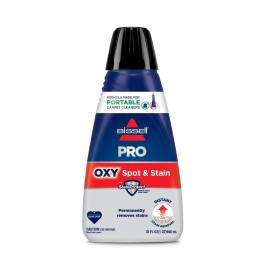 Bissell Professional Spot and Stain + Oxy Portable Machine Formula, 32 Fl Oz (Pack of 6)