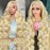 Waimro 28 Inch 613 HD Lace Frontal Wig Body Wave Lace Front Wig Pre Plucked 613 13x6 Lace Front Wig Human Hair 210 Density Blonde Wig Human Hair Glueless Blonde Wigs