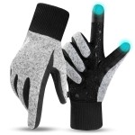 ihuan Winter Waterproof Gloves Cold Weather - Snow Ski Windproof for Men Women, Warm Touchscreen Thermal for Running Cycling