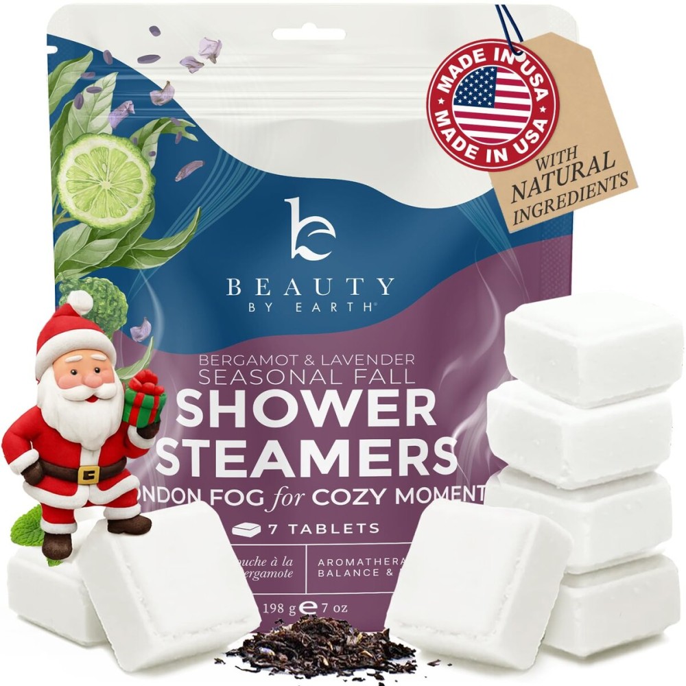 Lavender Shower Steamers Aromatherapy - USA Made Large Shower Tablets, Gifts for Women & Men, Christmas Stocking Stuffers, Stress Relief, Relaxing Calming Pamper & White Elephant Gifts for Adults
