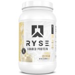 RYSE Loaded Protein Powder - Vanilla Ice Cream - 25g Whey Protein Isolate & Concentrate with Prebiotic Fiber & MCTs - Low Carb, Low Sugar, Digestive-Friendly - 27 Servings / 2 lb Tub