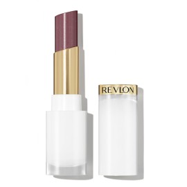 REVLON Super Lustrous Glass Shine Balm, Hydrating Tinted Lip Balm with Hyaluronic Acid, Aloe & Rose Quartz, Dark Mauve Lipstick, NEW Shade, 014 Glistening Purple, 0.11 oz