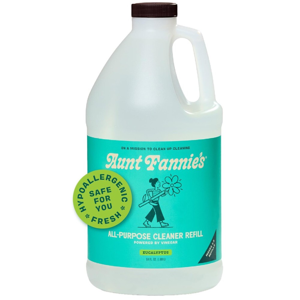 Aunt Fannie\'s All Purpose Household Cleaner, Multi-surface Spray, Powered by Vinegar for Kitchen, Bath, Windows and Countertops, Eucalyptus Scent (Refill)
