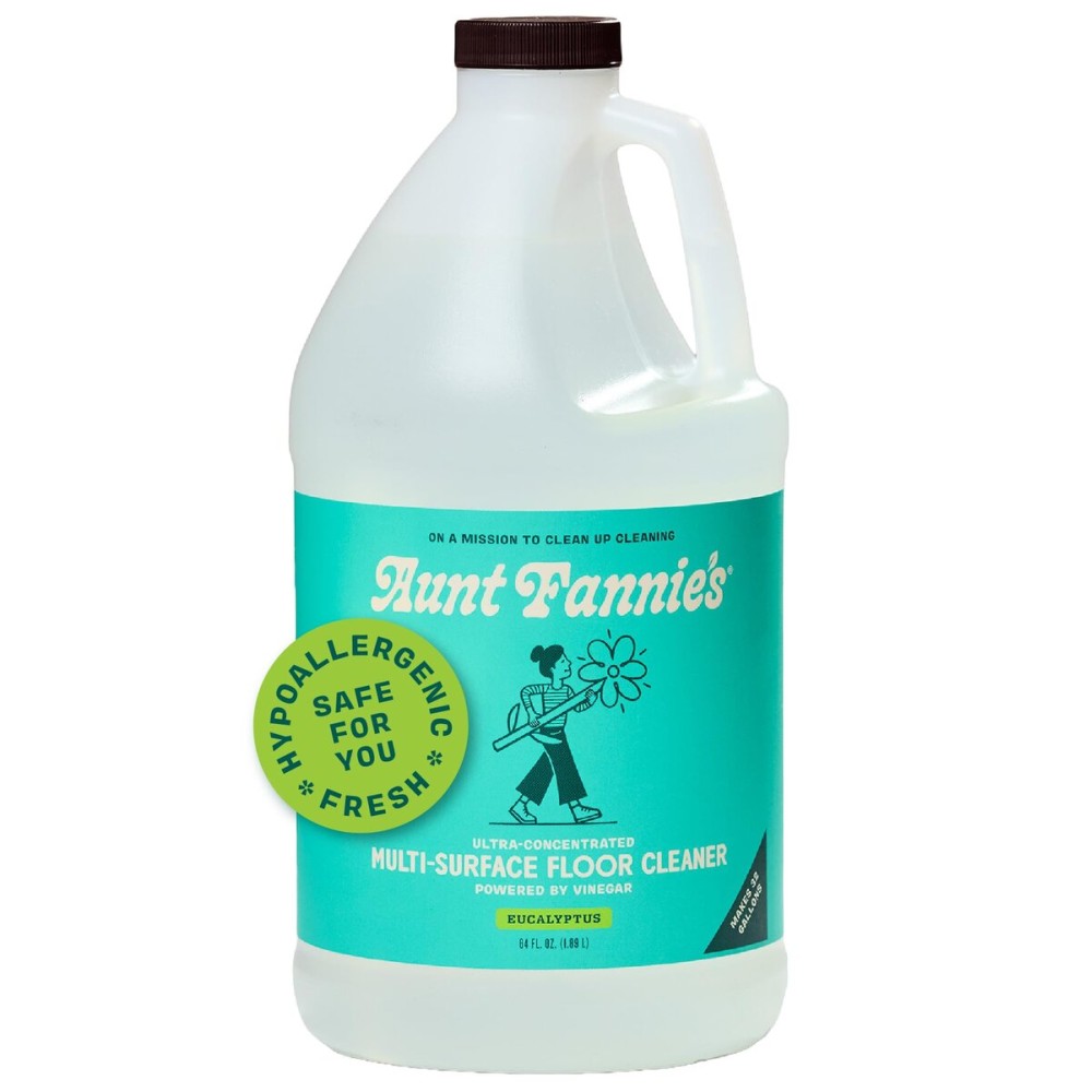 Aunt Fannie\'s Ultra Concentrated Floor Cleaner Vinegar Wash, Multi-Surface Solution For Mopping, Value Size, Eucalyptus Scent, 64 oz