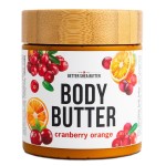 Cranberry Orange Body Butter with Raw Shea Butter and Jojoba Oil, Holiday Body Moisturizer for Dry Skin, Christmas Lotion, Limited Edition