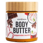Peppermint Mocha Body Butter with Raw Shea Butter and Jojoba Oil, Holiday Body Moisturizer for Dry Skin, Christmas Lotion, Limited Edition