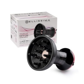 Bellissima Diffon Worldwide Diffuser Hair Dryer for Curly Hair - Dual Voltage 2-in-1 Blow Dryer with Diffuser - Reduces Frizz, Defines Curls, Volumizes - Lightweight, Easy Hold Handle