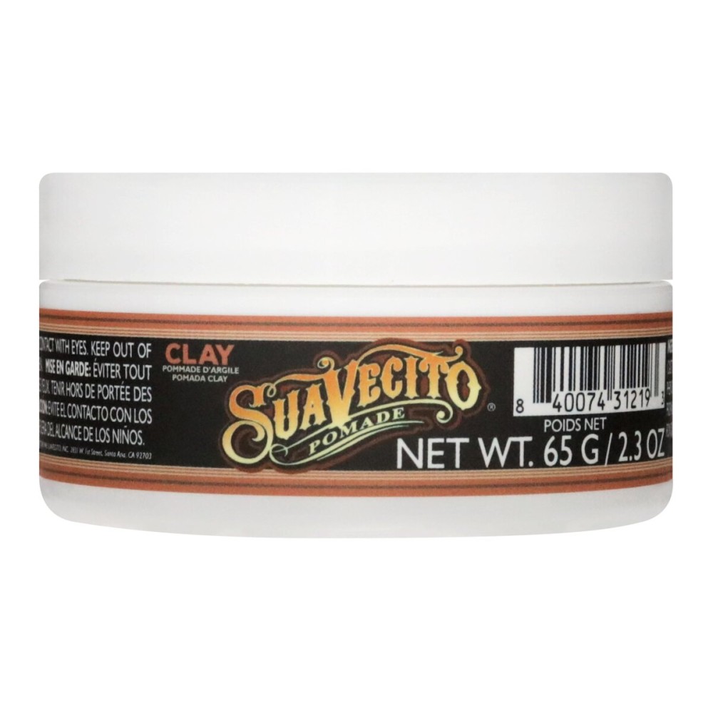 Suavecito Pomade Firme Clay - Strong Hold Hair Clay For Men - Low Shine Matte For Natural Texture Hairstyles (2.3 Ounce) (Pack of 1)