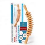 Wood Therapy Massage Tool | Lymphatic Drainage Massage Roller Stick | Leg, Back & Thigh Muscle Roller for Post Liposuction & Fibrosis Treatment | Surgery Recovery 360 Lipo| Tummy Tuck & BBL, Lipo Foam