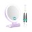 B Beauty Planet Magnifying Mirror with Light 30X, Double-Sided 1X/30X Magnifying Makeup Mirror with Tweezer, 2000mAh 3 Colour Modes with Adjustable Brightness,Foldable Travel Mirror(Purple)