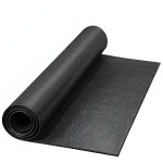 Fitvids Treadmill Mat 1/4 Thick Non-Slip Gym Mats Floor Protection Pad Compatible for Treadmills - Elliptical - 48Lx24W - Black