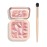 KYDA Pink Highlighter Palette, High Glossy Face Illuminator Palette, Natutal Glow Finish, Pearl Shimmer Smooth Baked Powder, Lasting Sparkling Highlighter Blush Makeup-PINK