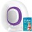 RUGUO Sitz Bath for Toilet Seat - Yoni Steam Seat - Sitz Bath for Hemorrhoids and Postpartum Care - Portable Bidet BPA Free - Foldable Basin for Epsom Salt Soak - Amethyst