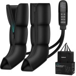 Leg Massager for Circulation and Pain Relief Air Compression Boots Massage Tools for Calf Foot Massager, 6 Modes 6 Intensities, Relaxation Gifts for Men Women Mom Dad Wife Husband Birthday Christmas