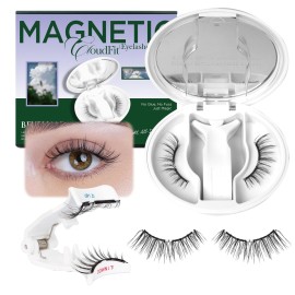 BEYELIAN Portable Magnetic Eyelashes with Applicator, Upgrade Soft Magnetic Lashes No Glue Needed Magnetic Eyelashes Natural Look, Reusable, Fales Eyelashes for Eye YT25 (All-In-One & Comfortable)