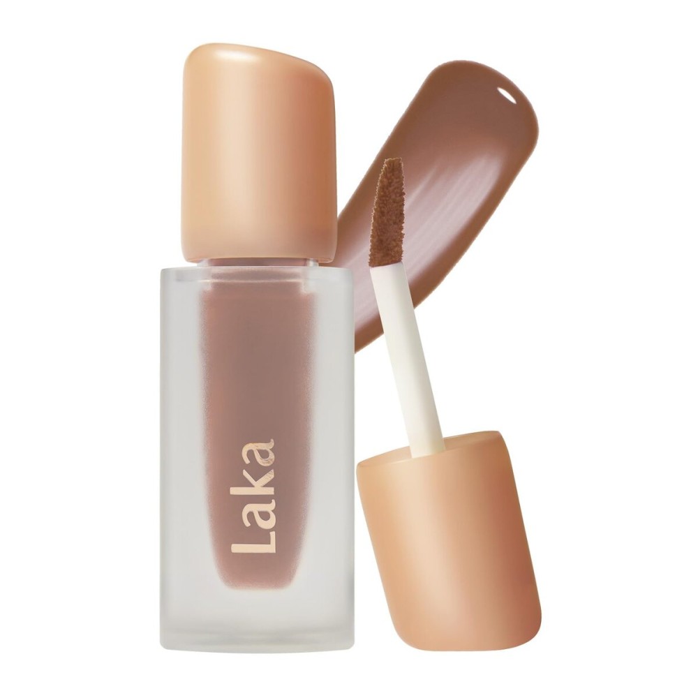 Laka Fruity Glam Tint, 4.5g/0.15oz, Glowing Lip Stain with Wide Color Spectrum, Hydrating & Lightweight Texture, Long-Lasting Bold Stain, Non-Sticky, Vegan, K-Beauty (144 Pistachio)