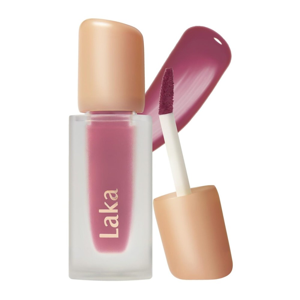 Laka Fruity Glam Tint, 4.5g/0.15oz, Glowing Lip Stain with Wide Color Spectrum, Hydrating & Lightweight Texture, Long-Lasting Bold Stain, Non-Sticky, Vegan, K-Beauty (149 Beans)