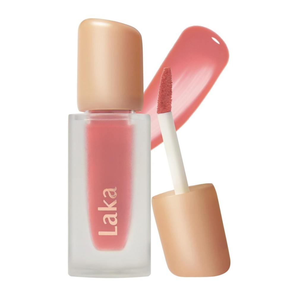 Laka Fruity Glam Tint, 4.5g/0.15oz, Glowing Lip Stain with Wide Color Spectrum, Hydrating & Lightweight Texture, Long-Lasting Bold Stain, Non-Sticky, Vegan, K-Beauty (132 Lolly)