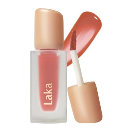 Laka Fruity Glam Tint, 4.5g/0.15oz, Glowing Lip Stain with Wide Color Spectrum, Hydrating & Lightweight Texture, Long-Lasting Bold Stain, Non-Sticky, Vegan, K-Beauty (138 Parfait)