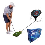 Perfect Practice Chip Shot Perfect Practice Golf Chip Shot - Auto Return Chipping Net, Indoor & Outdoor Practice, with Grass Mat and Ball Tray - Golf Training Aid for Home, Office, Backyard
