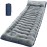 FUN PAC Camping Sleeping Pad, Ultralight Inflatable Air Mattress Built-in Foot Pump, Compact & Waterproof for Backpacking, Hiking, Travel - Upgraded Fleece-Lined Version Grey