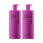 Eva NYC Anti-Frizz Shampoo and Conditioner Set with Argan Oil + Sunflower Seed Oil - Leaves Hair Soft, Shiny and Nourished - Sulfate-Free - Warm Vanilla Scent - Value Size - 31 fl oz (Pack of 2)