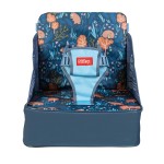 Nuby Easy Go Booster Seat - Travel Booster Seat for Babies and Toddlers with 3-Point Harness - 9+ Months - Bear Print