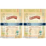 Barlean\'s Organic Flax Chia Coconut Seed Blend with 2,330 mg Omega 3 Fatty Acids, Fiber Supplement with Whole Chia Seeds and Ground Flaxseed, 12 oz, 2 Pack