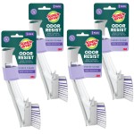 Scotch-Brite Odor Resist Soap Control Dishwand Brush, Non-Scratch Cleaning Brush with Scraper, Stands Upright, 4-Pack