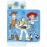 Jay Franco Kids Nap Mat Cartoon Embedded Pillow & Blanket - Soft 46x20Microfiber Sleeping Bag with Name Tag & Handle for School, Travel, Sleepover, Blue - Toy Story