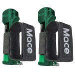 Mace Dog Repellent Spray - 2-Pack Dog Deterrent & Self Defense Spray, 0.49 oz, 10 Feet Range, Max Strength 10% OC Canine Safe Formula, Flip Top Safety Cap, Adjustable Hand Strap