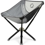CLIQ ClassiQ 2.0 Camping Chair - Compact & Portable Folding Chair for Outdoors - Reinforced 400 lb Capacity - Quick-Setup Travel Chair for Camping, Beach, Tailgating & Hiking - Grey