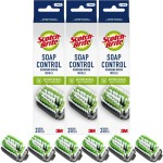 Scotch-Brite Soap Control Dishwand Brush Refills, Non-Scratch Scrub Brush Heads (3 Packs - 6 Refills)