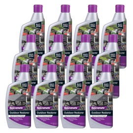 Rejuvenate Outdoor Restorer, 16 Ounces, Restores Faded and Weathered Outdoor Surfaces Such As Patio Furniture, Shutters, Siding And Grills, 12 Pack