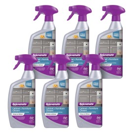 Rejuvenate Cabinet & Furniture Cleaner pH Neutral Streak and Residue Free Cleans Restores Protects, 24 Ounces, 6 Pack