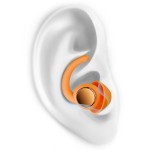 Ear Plugs for Sleeping - Noise Reduction Soft Silicone Earplugs, 2 Pairs Reusable Hearing Protection Earplugs for Noise Sensitivity, Sleep,Snore,Travel,Sound Reduction Noise Cancelling - Orange