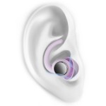 Ear Plugs for Sleeping - Noise Reduction Soft Silicone Earplugs, 2 Pairs Reusable Hearing Protection Earplugs for Noise Sensitivity, Sleep,Snore,Travel,Sound Reduction Noise Cancelling - Purple