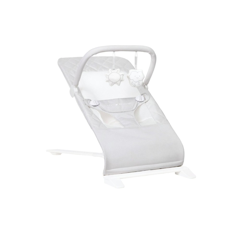 Baby Delight Alpine Deluxe Portable Bouncer | Infant | 0 - 6 Months | Driftwood Grey